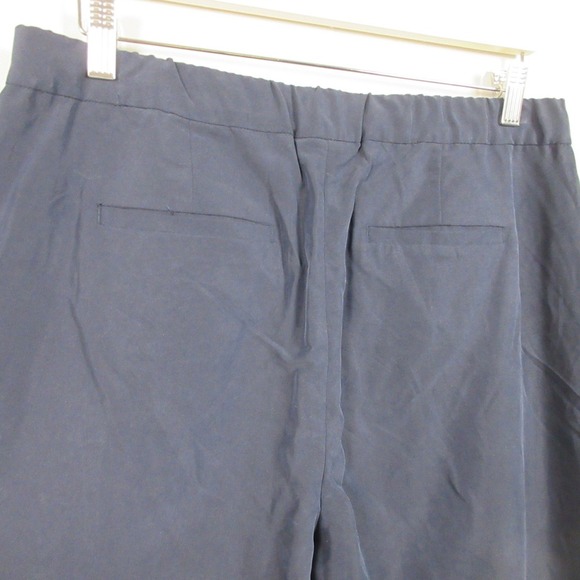 J. Jill Wide Leg Pants Women M Blue Pull On Modal Crop Casual Comfort Boho 264 - Picture 3 of 13